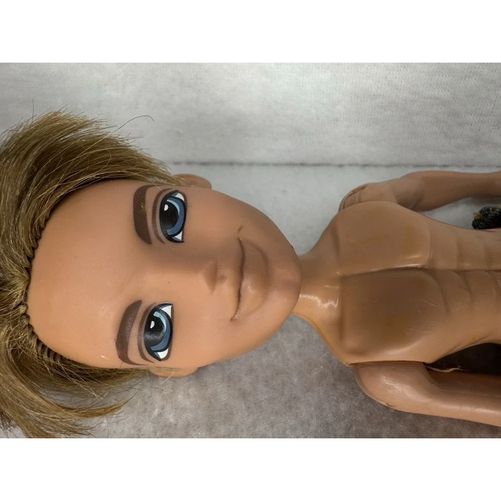 Bratz Boy Doll 2002 MGA Nude‎ w Jeans Blue Eyes Blonde Cameron Y2k